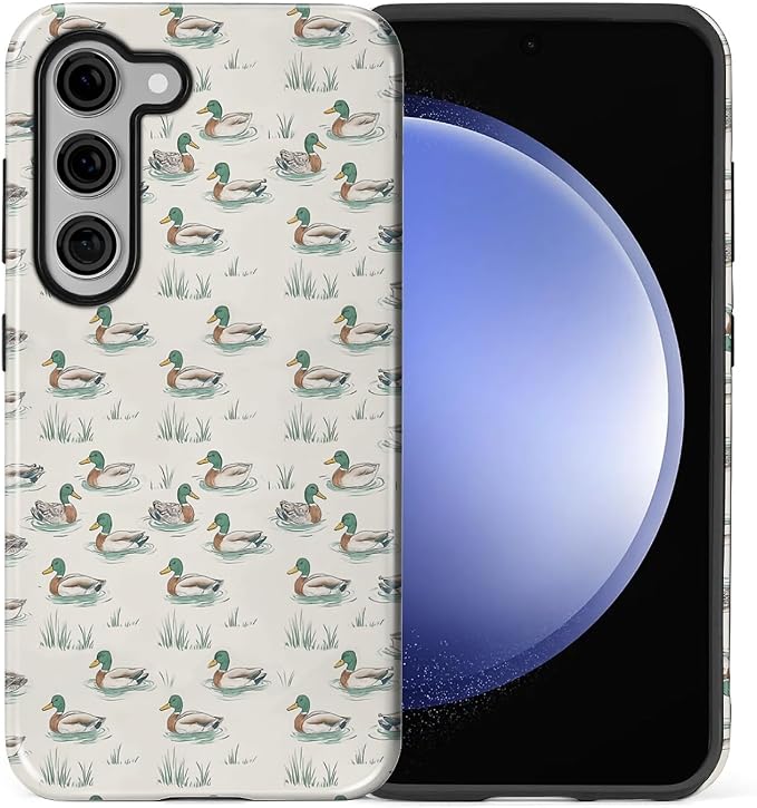 for Samsung Galaxy S23 Plus Case, Cute Duck Pattern Glossy 2 in 1 Shockproof - Image 2