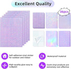 36 Sheets Holographic Sticker Paper Clear Self Adhesive Laminate Sheets | - Image 4