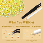 1500PCS 6mm Resin Jelly Rhinestones in Bulk, Bedazzling Flatback Crystals - Image 7