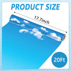 Qyeahkj 17.7in x 20ft Bulletin Board Paper Roll Bulletin Board Background Paper - Image 2