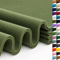 Sage Green Large Felt Fabric 36" x 36", 1.4 mm Soft Felt Sheet, Nonwoven Fabric by ZANEXIR