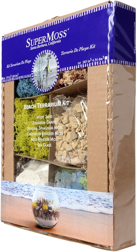 SuperMoss Beach Terrarium DIY Kit – Create Stunning Nature-Inspired Mini - Image 5