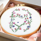 Woman Flowers Embroidery Kits for Beginners Adults, Floral Hand Embroidery - Image 3
