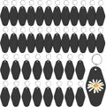 LOTMER 20/30/40/80 PCS Hotel Keychain Blank by LOTMER