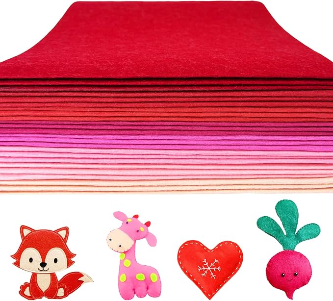 24 Pcs 11.8 x 35.4 Inch Wool Blend Felt Sheets by PURREITTI-EnjoyPrettyLife