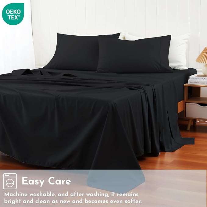 Cotton Flat Sheets Only, 600 TC 100% Cotton Flat Sheet Top Sheet Only, Queen - Image 8
