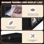 Emfogo Card Display Case, Trading Card Display Frame Wall Mount, Wooden - Image 4