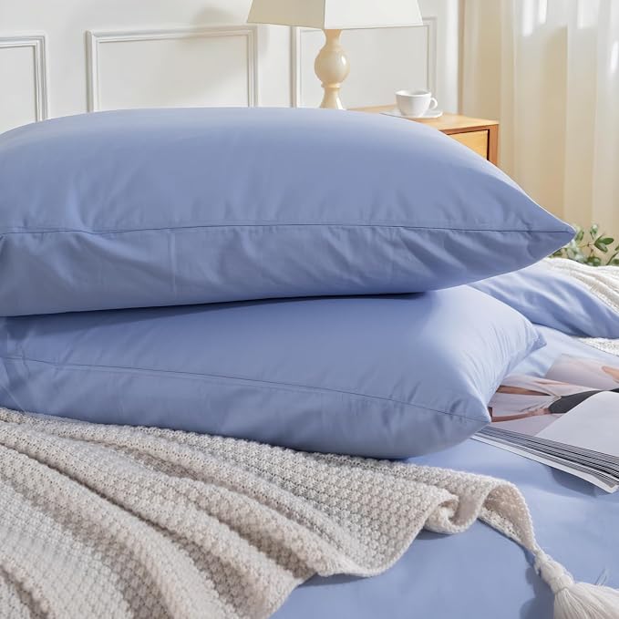 NEXHOME PRO Queen Duvet Cover Set, 100% Washed Cotton - Image 7