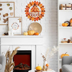 Unfinished Fall Wreaths Wood Crafts to Paint Set of 3, Unfinished Wood Cutouts - Image 4