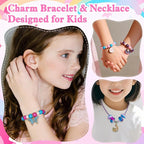 24 Pack Kids Bracelet Necklace Making Kit - Image 4