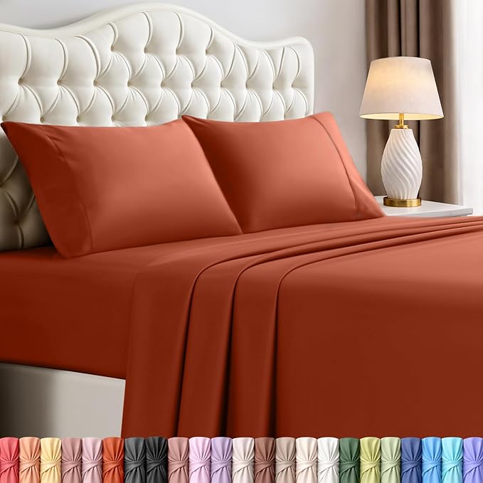 Utopia Bedding King Size Sheet Set – 4 Piece Bed Sheets, Soft and Breathable by UTOPIABEDDING