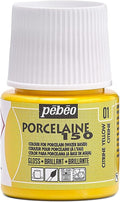 Pebeo Porcelaine 150 China Paint 45-Milliliter Bottle, Citrine Yellow by Unknown