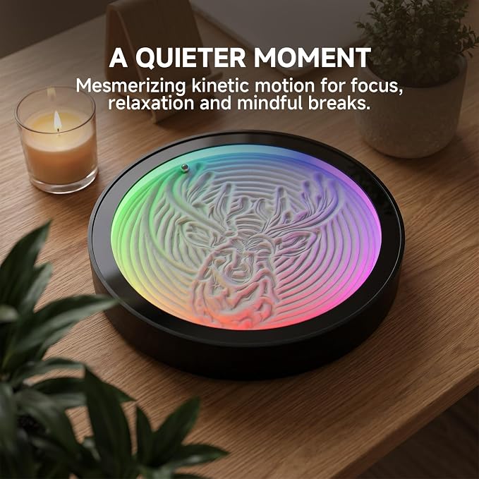 Kinetic Sand Art Device – App-Controlled Automatic Moving Mini Zen Garden Gift - Image 2