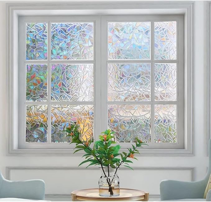 Bloss 3D Window Film Decorative Window Films Stained Glass Film Static Cling - Image 8