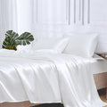 MR&HM Satin Bed Sheets, Queen Size Sheets Set by MRHM