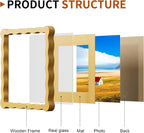 8X8 Wavy Picture Frame With Mat - Image 4
