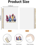 Funny Cool Chickens Spiral Notebooks - Image 2