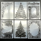 6 Pcs Embossing Folders for Card Making Embossing Stencil Template DIY Plastic by Unknown