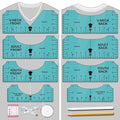 Vowlove Tshirt Ruler Guide for Vinyl Alignment by Vowlove