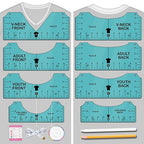 Vowlove Tshirt Ruler Guide for Vinyl Alignment by Vowlove