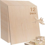 12 Pcs Baltic Birch Plywood, School DIY Projects, CNC Cutting, and Wood Burning by Vemkyrio