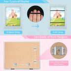 Kids Art Frames, 8.5x11 Front Opening Kids Artwork Frames Changeable, Light - Image 2