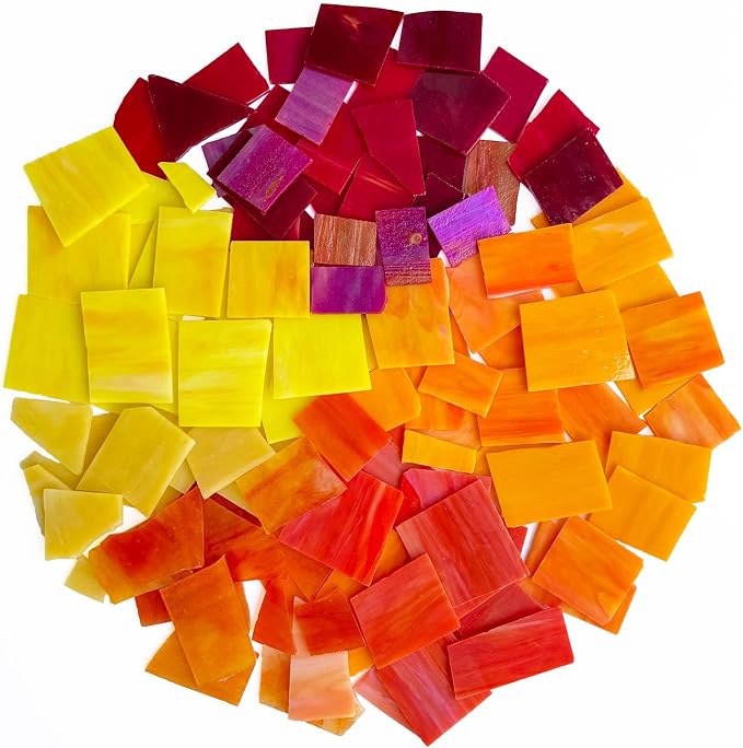Stained Glass Scraps Sheets, Mosaic Tiles by PALJOLLY
