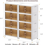 UAMFURI Stackable Storage Bins, 1440QT Collapsible Drawers - Image 7