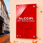 Red Acrylic Sheet 12" x 16" x 1/8" Thick, ALCCIFI 2 Pack Opaque Glossy Cast Red - Image 6
