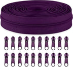 Sawoake #5 Nylon Coil Zippers by The Yard Bulk 10 Yards by Zipper