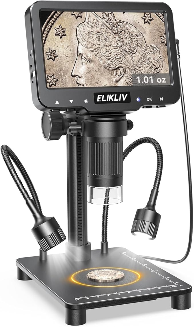 Elikliv Microscope with Weighing Scale, Digital Magnifier by Elikliv