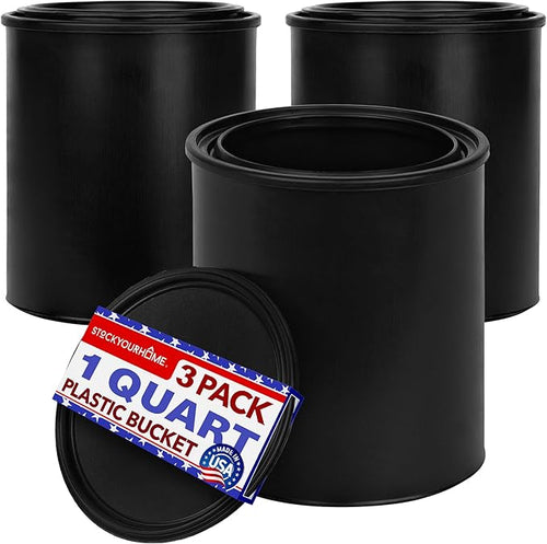 1-Quart Plastic Paint Bucket by StockYourHome