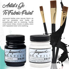 Jacquard Textile Paint 2.25 Oz Black & White Fabric Paint set - Image 2