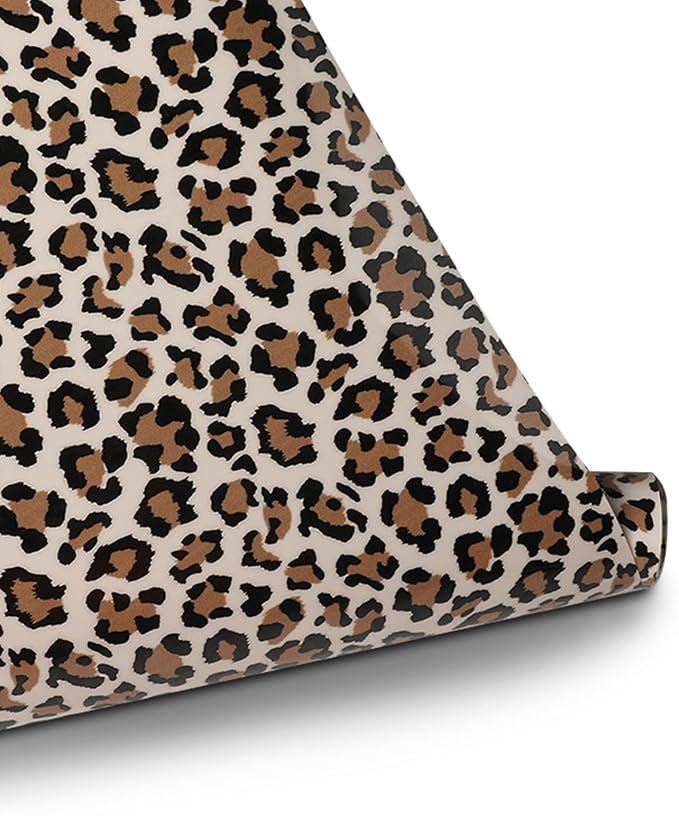 HTVRONT Heat Transfer Vinyl Roll, 12in x 8ft Leopard HTV | Light Leopard Iron - Image 7