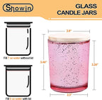 SHOWIN Thick Candle Jars for Making Candles 16 Pcs, 7 OZ Empty Jars - Image 7