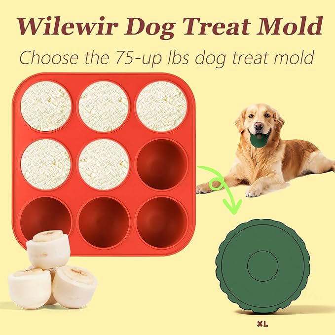 9-Cavity Silicone Frozen Dog Treat Mold - Image 3