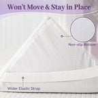 SINWEEK 2 Inch Gel Memory Foam Mattress Topper Queen Size, Ventilated High - Image 6