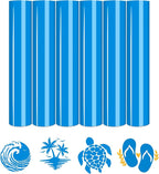 Tintnut Malibu Blue Heat Transfer Vinyl, 6 Sheets 12×10in Iron on Vinyl | by Tintnut