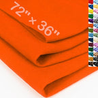 XSEINO Orange Large Felt Fabric 72" X 36 ", 1.4 mm Thick Soft Felt Fabric Sheet by XSEINOiscreating%EF%BC%81