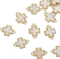 Pack of 20 Shell Charms Gold Plated Pendants Color Retention Pendants by Zicdije