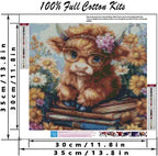 MYBISYMQQ Highland Cow & Sunflower Stamping Cross Stitch Kit, 11CT Embroidery - Image 2