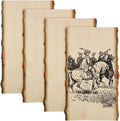 Briwooody 4 Pack Hollow Wood Plank Live Edge Woodslab Unfinished Wood Boards by Briwooody