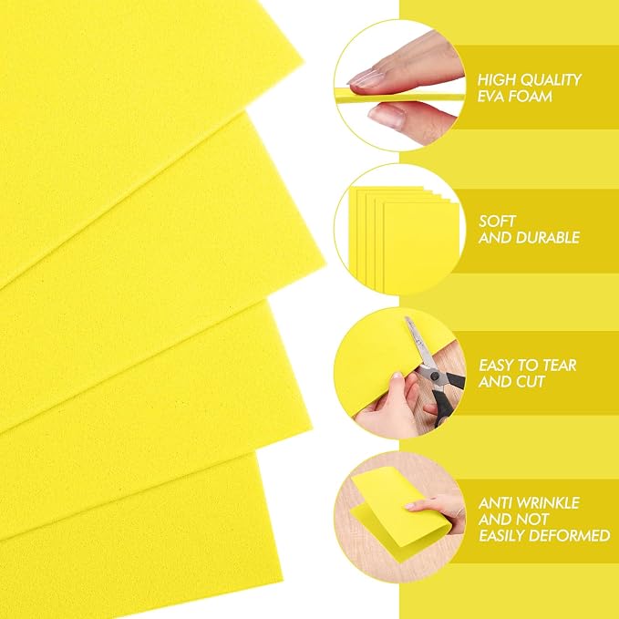 Innconee 20 Pcs 3mm Embroidery Foam EVA Foam Sheets - Image 3