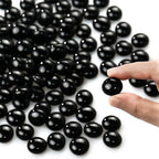 CYS EXCEL Black Glass Gemstone Beads Vase Fillers Flat Marble Beads Multiple - Image 4