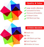 Outus 104 Pcs Colored Cellophane Sheets Cellophane Wrapping Paper - Image 2