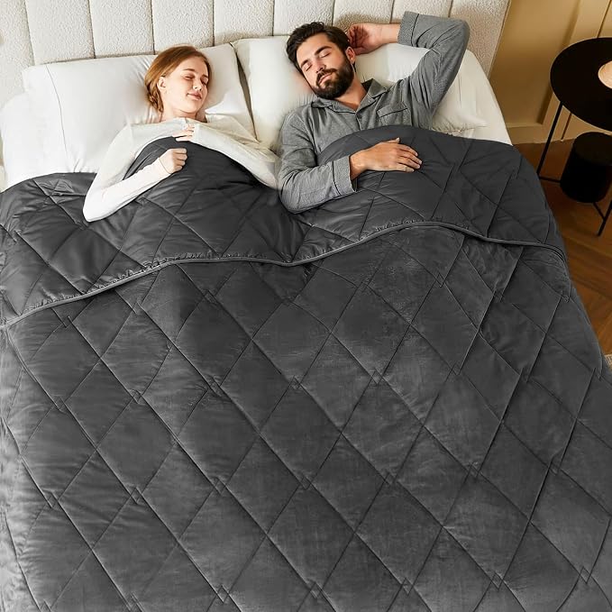 L'AGRATY Queen Size Weighted Blanket by LAGRATY