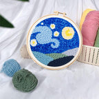 Allazone Punch Needle Starter Kit, Pattern & Fabric Embroidery, Adjustable - Image 7