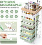 6 Drawer Rolling Cart for Craft Storage, Utility Drawer Organizer - Image 5