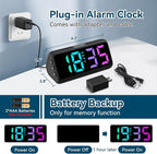 Netzu Loud Alarm Clock for Heavy Sleepers, RGB Alarm Clocks for Bedrooms - Image 6