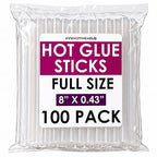 Innovative Haus Full Size Hot Glue Sticks Bulk 100 Pack by INNOVATIVEHAUS